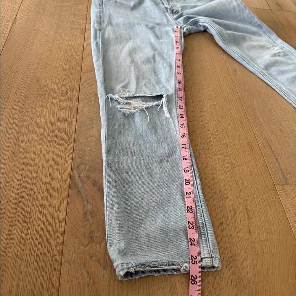 AGOLDE Riley High Rise Straight Crop Jeans Size 24 in Shatter - Picture 10 of 12